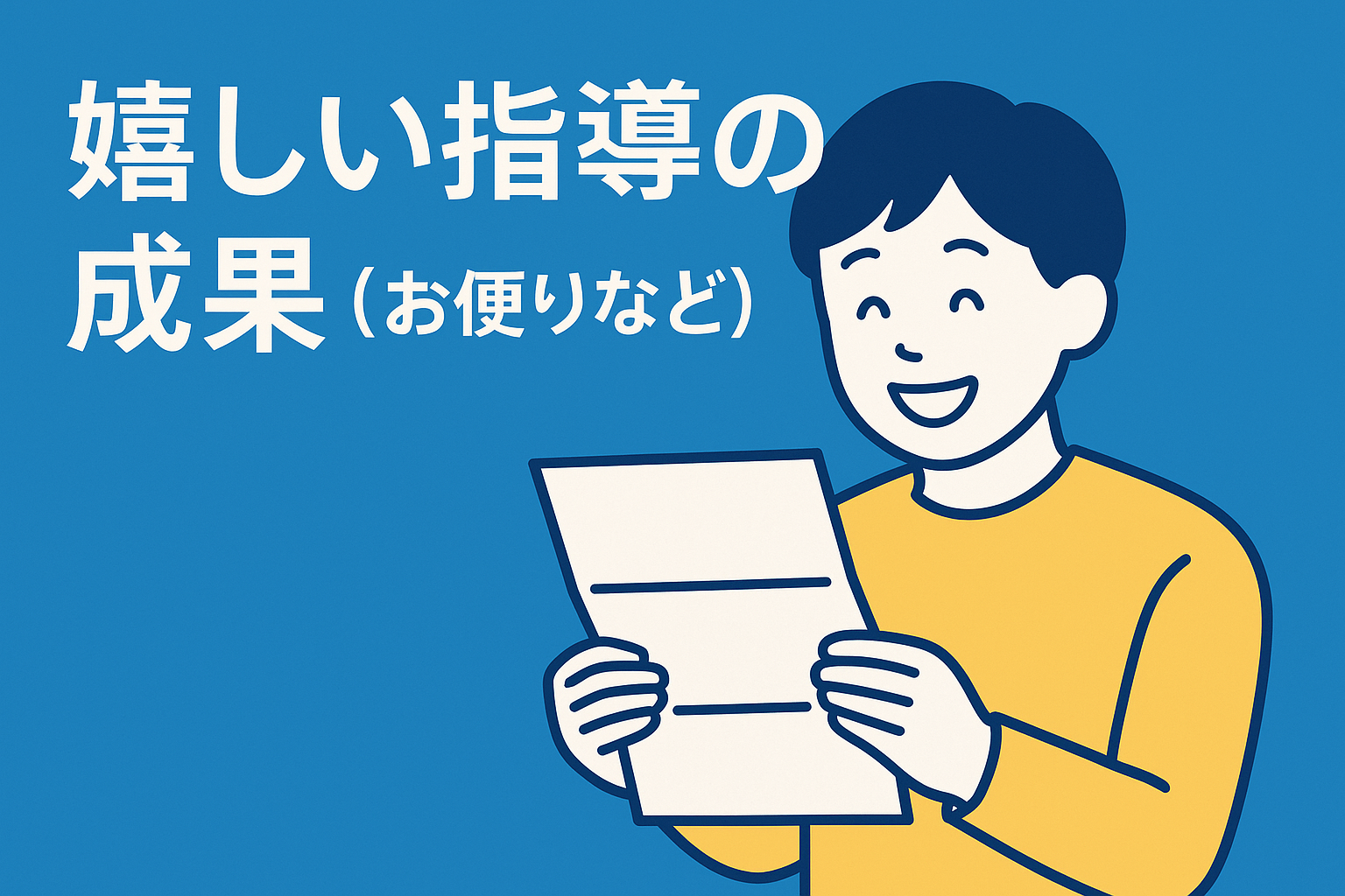 嬉しい指導の成果(お便りなど)